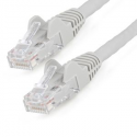 StarTech.com 15m LSZH CAT6 Ethernet Cable, 10 Gigabit Snagless RJ45 100W PoE Network Patch Cord with Strain Relief, CAT 6 10GbE UTP, Grey, Individually Tested / ETL, Low Smoke Zero Halogen - Category 6 - 24AWG (N6LPATCH15MGR) - Patch cable - RJ-45 (M) to RJ-45 (M) - 15 m - 6 mm - UTP - CAT 6 - snagless - grey