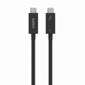 Belkin CONNECT - Thunderbolt cable - USB-C (M) reversible to USB-C (M) reversible - Thunderbolt 4 - 2 m - active, USB Power Delivery (100W) - for P/N: INC006TTSGY