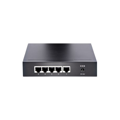 StarTech.com Unmanaged 2.5G Switch, 5 Port Gigabit Switch, 2.5GBASE-T Unmanaged Ethernet Switch, Network Switch, Desk / Wall Mount, Backwards Compatible w /  10 / 100 / 1000Mbps devices - 2.5 Gb Network Switch (DS52000) - Switch - unmanaged - 5 x 10 / 100 / 1000 / 2.5G - desktop, wall-mountable - DC power - 2