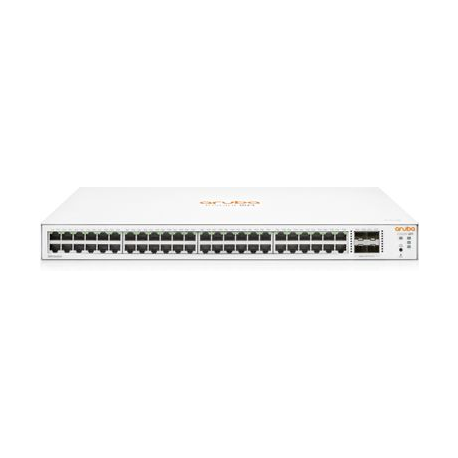HPE Aruba Instant On 1830 48G 4SFP Switch - Switch - smart - 48 x 10 / 100 / 1000 + 4 x Gigabit SFP - desktop, rack-mountable - 0