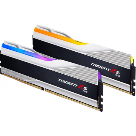 G.Skill Trident Z5 RGB - DDR5 - kit - 32 GB: 2 x 16 GB - DIMM 288-pin - 5600 MHz  /  PC5-44800 - CL40 - 1.2 V - unbuffered - non-ECC - metallic silver - 1