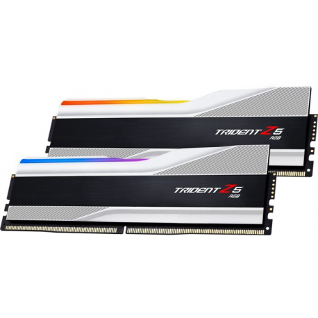 G.Skill Trident Z5 RGB - DDR5 - kit - 32 GB: 2 x 16 GB - DIMM 288-pin - 5600 MHz  /  PC5-44800 - CL40 - 1.2 V - unbuffered - non-ECC - metallic silver - 4