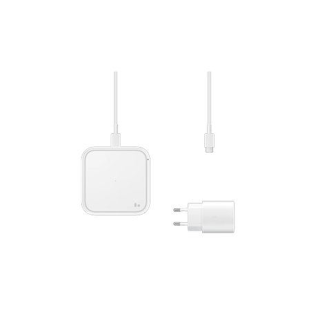 Samsung EP-P2400 - Wireless charging pad - 15 Watt - 2.77 A - AFC - white - 0