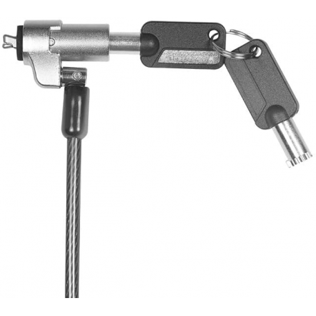 LogiLink Noble Lock - Security cable lock - dark smoke - 2 m - 0