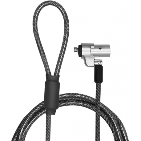 LogiLink Noble Lock - Security cable lock - dark smoke - 2 m - 2