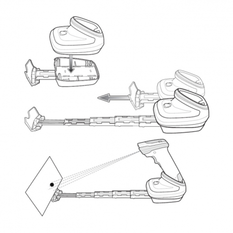 Zebra Document Capture Stand - Barcode scanner document capture stand - for Zebra DS8178 - 1