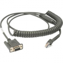 Zebra - Serial cable - DB-9 (F) - 2.74 m - coiled - for Symbol LS2208