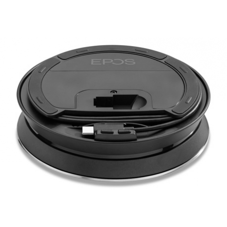 EPOS EXPAND SP 30T - Speakerphone hands-free - Bluetooth - wireless - black, silver - Certified for Skype for Business, Certified for Microsoft Teams - 3