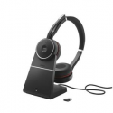 Jabra Evolve 75 SE UC Stereo - Headset - on-ear - Bluetooth - wireless - active noise cancelling - USB - with charging stand - Zoom Certified - for LINK 380a MS