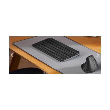 Logitech Lift Vertical Ergonomic Mouse - Vertical mouse - ergonomic - optical - 6 buttons - wireless - Bluetooth, 2.4 GHz - Logitech Logi Bolt USB receiver - graphite - 26