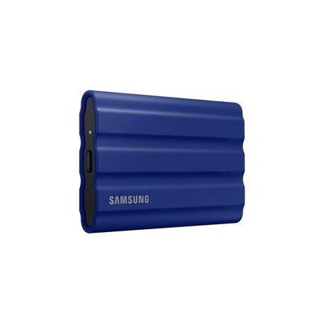 Samsung T7 Shield MU-PE2T0R - Solid state drive - encrypted - 2 TB - external (portable) - USB 3.2 Gen 2 (USB-C connector) - 256-bit AES - blue - 1