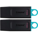 Kingston DataTraveler Exodia - USB flash drive - 64 GB - USB 3.2 Gen 1 (pack of 2)
