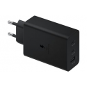 Samsung EP-T6530 - Power adapter - 65 Watt - 3 A - PD 3.0, SFC 2.0 - 3 output connectors (USB, 2 x USB-C) - black