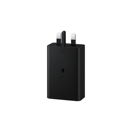 Samsung EP-T6530 - Power adapter - 65 Watt - 3 A - PD 3.0, SFC 2.0 - 3 output connectors (USB, 2 x USB-C) - black - 7