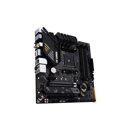 ASUS TUF GAMING B550M-PLUS WIFI II - Motherboard - micro ATX - Socket AM4 - AMD B550 Chipset - USB-C Gen2, USB 3.2 Gen 1, USB 3.2 Gen 2 - 2.5 Gigabit LAN, Wi-Fi, Bluetooth - onboard graphics (CPU required) - HD Audio (8-channel) - 2