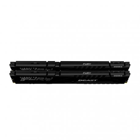 Kingston FURY Beast - DDR5 - kit - 32 GB: 2 x 16 GB - DIMM 288-pin - 5200 MHz / PC5-41600 - CL40 - 1.25 V - unbuffered - on-die ECC - black - 2