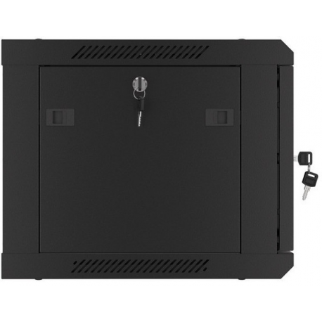 Lanberg WF01-6406-00B - Rack cabinet - wall mountable - black, RAL 9004 - 6U - 19" - 5