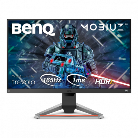 BenQ Mobiuz EX2710S - LED monitor - 27" - 1920 x 1080 Full HD (1080p) @ 165 Hz - IPS - 400 cd / m² - 1000:1 - HDR10 - 1 ms - 2xHDMI, DisplayPort - speakers - dark grey - 14