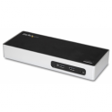 StarTech.com USB 3.0 Docking Station, Dual Monitor Laptop Docking Station with HDMI & DVI / VGA Video, 6-port USB 3.1 Gen 1 5Gbps Hub, GbE, Audio, Universal USB Type-A Dock, Windows & Mac - Dual Display Dock (DK30ADD) - Docking station - USB - DVI, HDMI - GigE - for P / N: DK30A2DH, SVA20N2NEUA