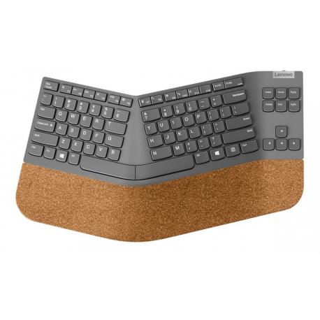 Lenovo Go Split - Keyboard - wireless - 2.4 GHz - US with Euro symbol - storm grey - retail - for ThinkCentre M70q Gen 2; ThinkPad E14 Gen 4; E15 Gen 4; ThinkStation P360; V15 - 0