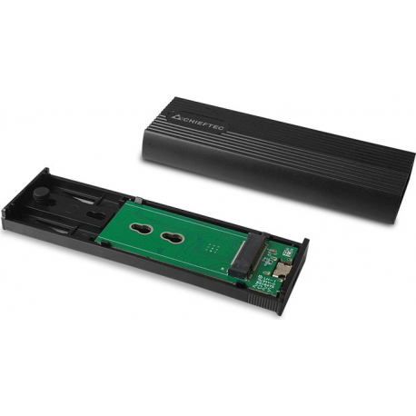 Chieftec CEB-M2C-TL - Storage enclosure - M.2 - M.2 NVMe Card - USB 3.2 (Gen 2) - black - 2