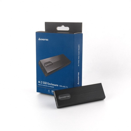 Chieftec CEB-M2C-TL - Storage enclosure - M.2 - M.2 NVMe Card - USB 3.2 (Gen 2) - black - 5