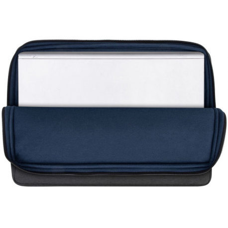 Riva Case Suzuka 7707 - Notebook sleeve - eco - 17.3" - black - 6