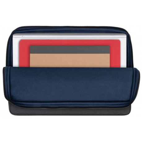 Riva Case Suzuka 7707 - Notebook sleeve - eco - 17.3" - black - 7