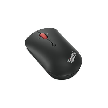 Lenovo ThinkPad Compact - Mouse - right and left-handed - optical - 4 buttons - wireless - 2.4 GHz - USB-C wireless receiver - black - OEM - for ThinkBook 14 G4+ IAP; ThinkPad E14 Gen 4; E15 Gen 4; X1 Carbon Gen 10 - 5