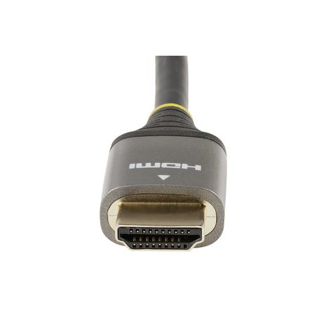 StarTech.com 10ft (3m) Premium Certified HDMI 2.0 Cable with Ethernet, High Speed Ultra HD 4K 60Hz HDMI Cable HDR10, ARC, HDMI Cord For Ultra HD Monitors, TVs, Displays, w /  TPE Jacket - Durable HDMI Video Cable (HDMMV3M) - Premium High Speed - HDMI cable with Ethernet - HDMI male to HDMI male - 3 m - shielded - grey, black - passive, 4K60Hz (3840 x 2160) support - 4