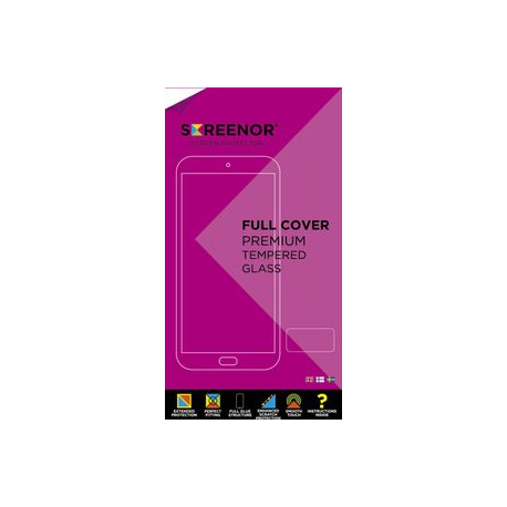 Screenor - Screen protector for mobile phone - full cover - glass - frame colour black - for Apple iPhone 13, 13 Pro - 0