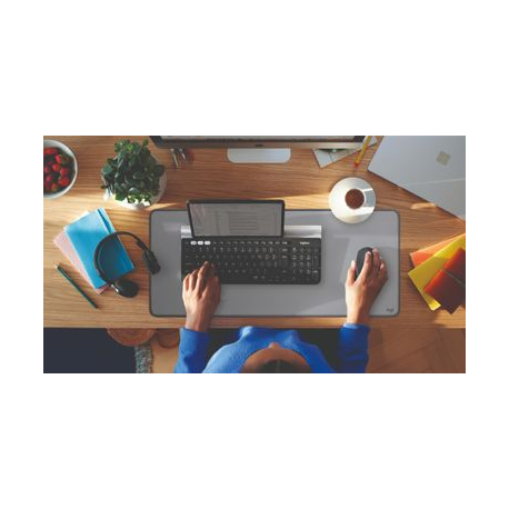 Logitech Desk Mat Studio Series - Mouse pad - mid grey - 8