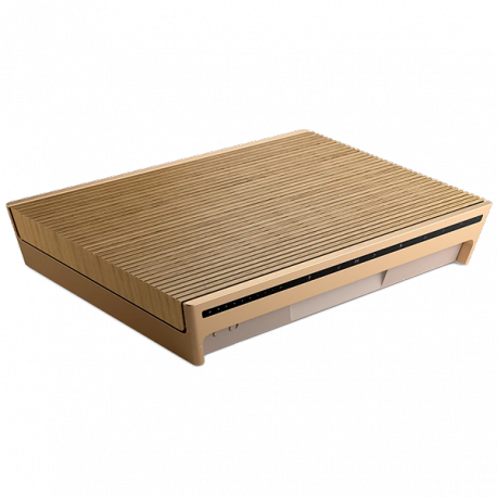 Bang & Olufsen BeoSound Level - Speaker - for portable use - wireless - Ethernet, Fast Ethernet, Wi-Fi, Bluetooth - App-controlled - 105 Watt - 3-way - gold tone (grille colour - light oak) - 2