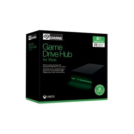 Seagate Game Drive Hub for Xbox STKW8000400 - Hard drive - 8 TB - external (desktop) - USB 3.2 Gen 1 - with 3 years Seagate Rescue Data Recovery - 8