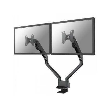 Neomounts by Newstar FPMA-D750DBLACK2 - Mounting kit (desk mount) - for 2 LCD displays (full-motion) - black - screen size: 10"-32" - clamp mountable, grommet - 0