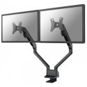Neomounts by Newstar FPMA-D750DBLACK2 - Mounting kit (desk mount) - for 2 LCD displays (full-motion) - black - screen size: 10"-32" - clamp mountable, grommet