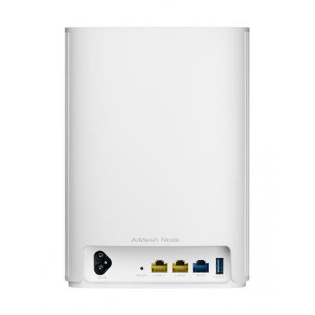 ASUS ZenWiFi AX Hybrid (XP4) - Wi-Fi system (router) - GigE, HomePlug AV (HPAV) 2.0 - 802.11a / b / g / n / ac / ax - Dual Band - 9