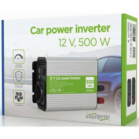 EnerGenie - DC to AC power inverter - DC 10 - 16 V - 500 Watt - 3