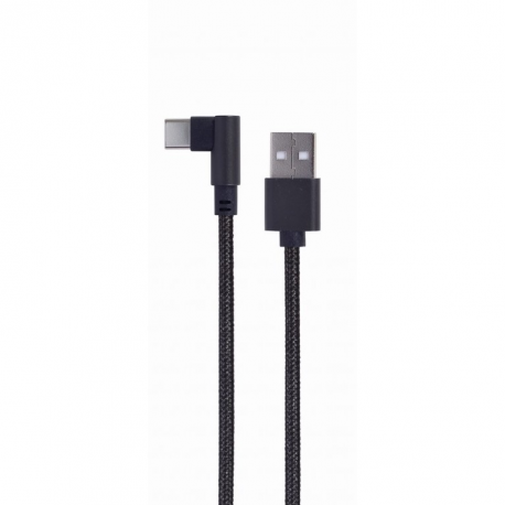 Cablexpert - USB cable - USB-C (M) angled to USB (M) - USB 2.0 - 2.1 A - 20 cm - black - 1