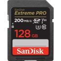 SanDisk Extreme Pro - Flash memory card - 128 GB - Video Class V30  /  UHS-I U3  /  Class10 - SDXC UHS-I