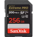 SanDisk Extreme Pro - Flash memory card - 256 GB - Video Class V30  /  UHS-I U3  /  Class10 - SDXC UHS-I