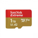 SanDisk Extreme - Flash memory card (microSDXC to SD adapter included) - 1 TB - A2  /  Video Class V30  /  UHS-I U3  /  Class10 - microSDXC UHS-I