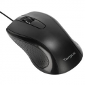 Targus Full-Size - Mouse - antimicrobial - optical - wired - USB - black