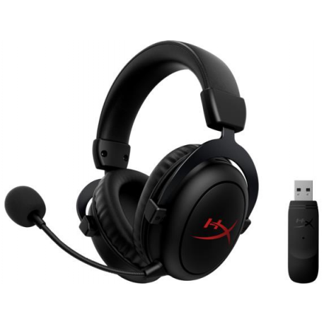 HyperX Cloud Core - Headset - full size - 2.4 GHz - wireless - black - 1