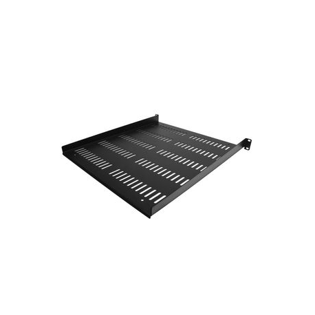 StarTech.com 1U Server Rack Shelf - Universal Vented Rack Mount Cantilever Tray for 19" Network Equipment Rack & Cabinet - Durable Design - Weight Capacity 55lb / 25kg - 20" Deep Shelf, Black(SHELF-1U-20-FIXED-V) - Rack shelf - black - 1U - 19" - 1