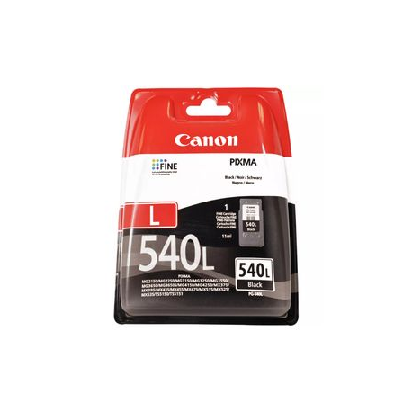 Canon PG-540L - L size - black - original - ink cartridge - for PIXMA MG2250, MG3250, MG3510, MG3550, MG3650, MG4250, MX395, MX455, MX475, MX525, MX535 - 0