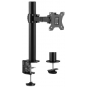 LogiLink - Mounting kit - for LCD display (adjustable arm) - steel - black - screen size: 17"-32" - desk-mountable