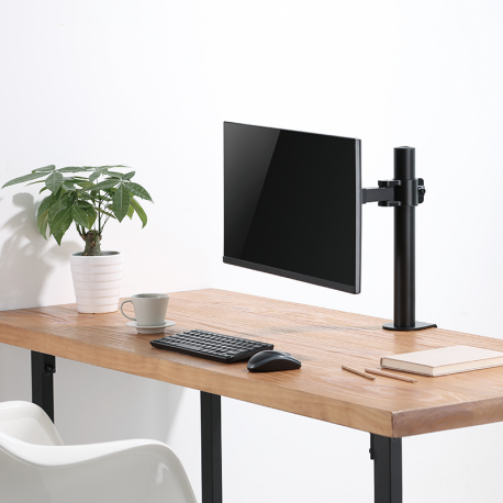 LogiLink - Mounting kit - for LCD display (adjustable arm) - steel - black - screen size: 17"-32" - desk-mountable - 4