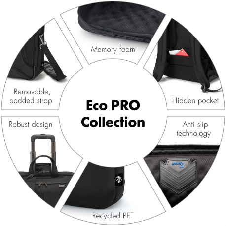 DICOTA Eco Multi Plus - Notebook carrying case - 14" - 15.6" - black - 3