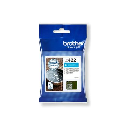 Brother LC422C - Cyan - original - ink cartridge - for Brother MFC-J5340DW, MFC-J5740DW, MFC-J6540DW, MFC-J6940DW - 0